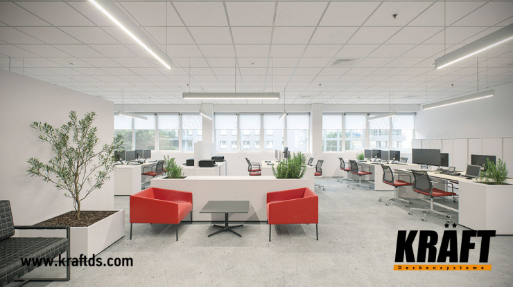 How to create a stylish office design and save on lighting? (+7 photo)