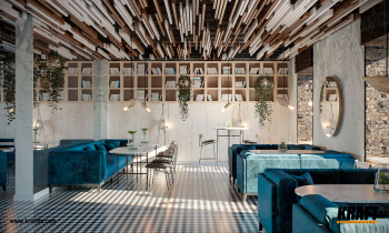 An easy way to design a creative linear strip ceiling (+ 6 photos)