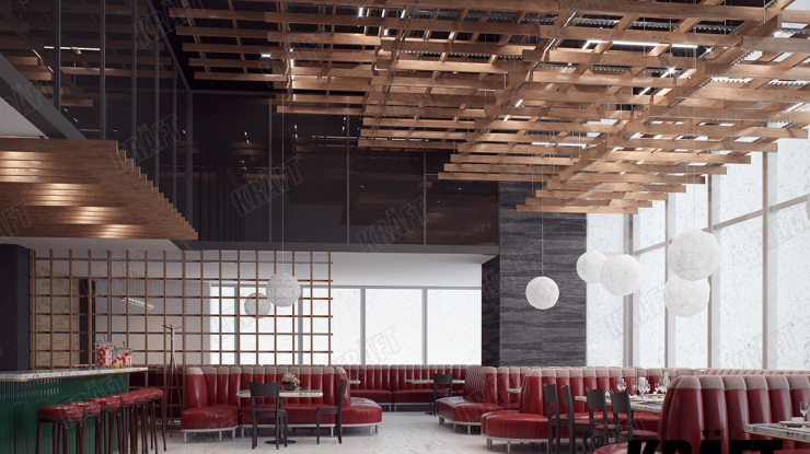 Çok katlı Baffle Asma Tavan - sıra dışı ve çekicidir