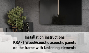 The new instructions for installing acoustic panels