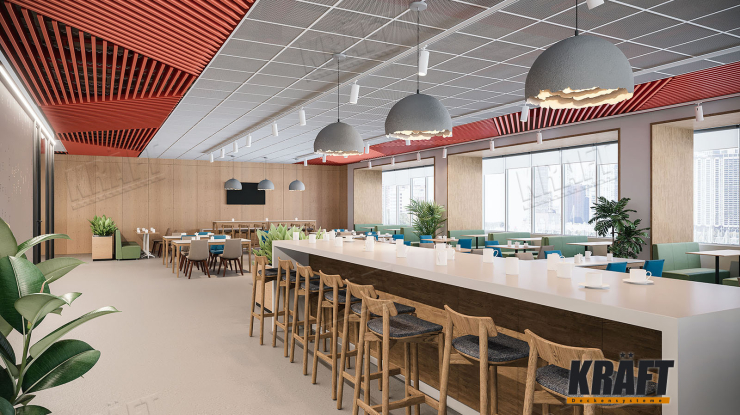 Metal Asma Tavanlarda Renk Kombinasyonlu Tasarım Çözümlerine Örnekler (+26 Fotoğraf)