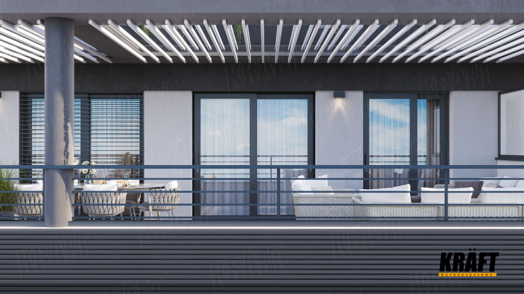 Çevre Dostu Dekor: Cephe ve Pergolalarda Baffle Tavan Panelleri