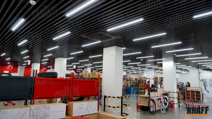 KRAFT at Nova Poshta: Modern Ceilings for a Logistics Leader