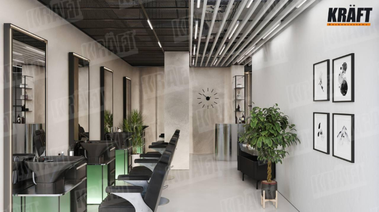 Next-Generation Barbershop: When the Ceiling Defines the Style