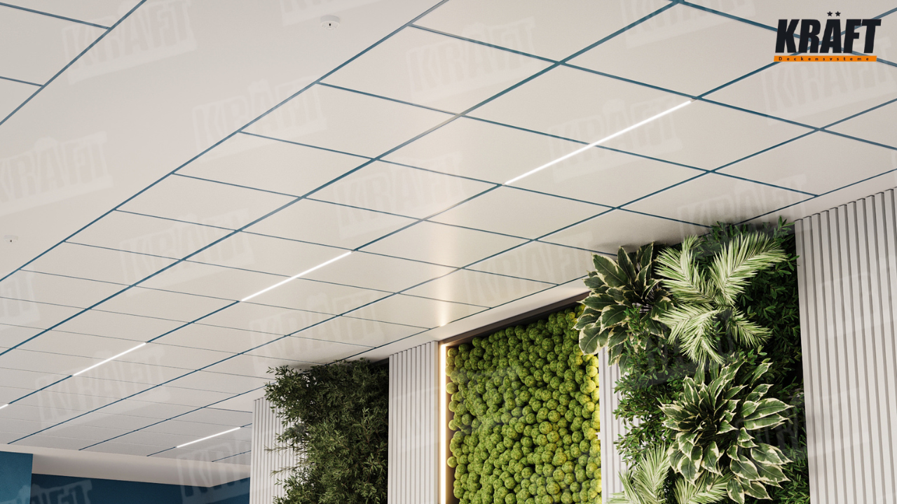 Світильники KRAFT Led, інтегровані в підвісні стелі