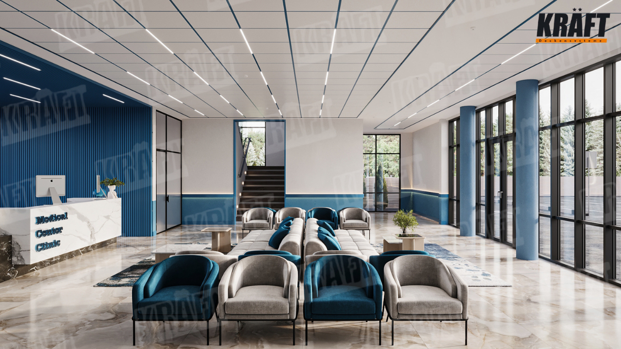 Світильники KRAFT Led, інтегровані в підвісні стелі