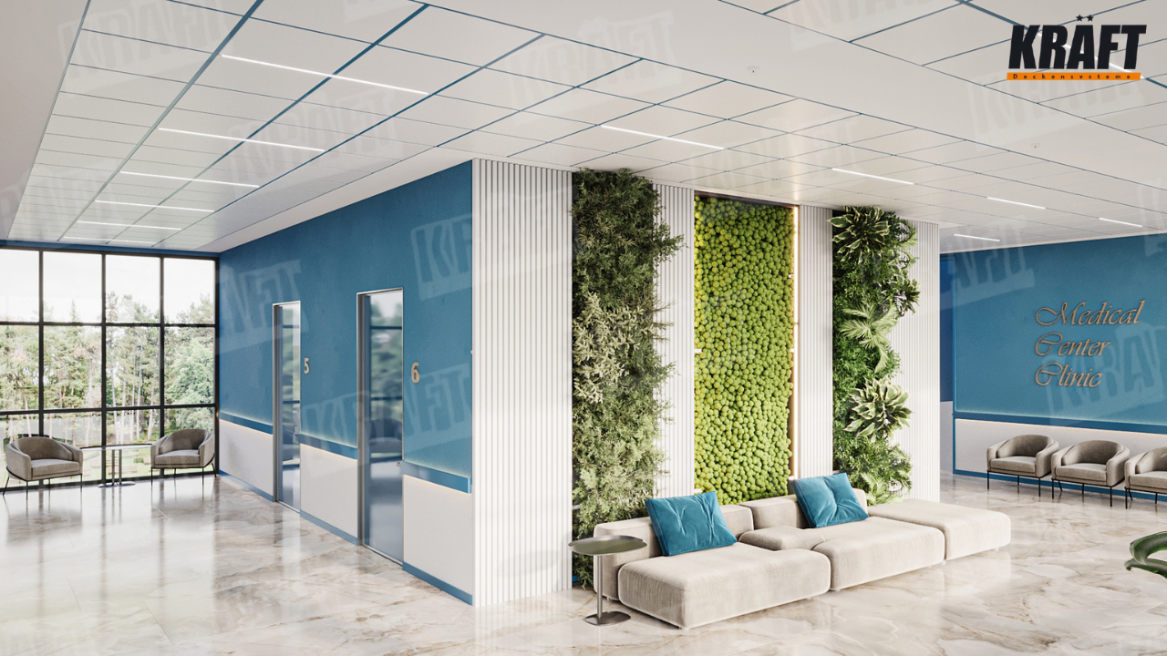 Світильники KRAFT Led, інтегровані в підвісні стелі