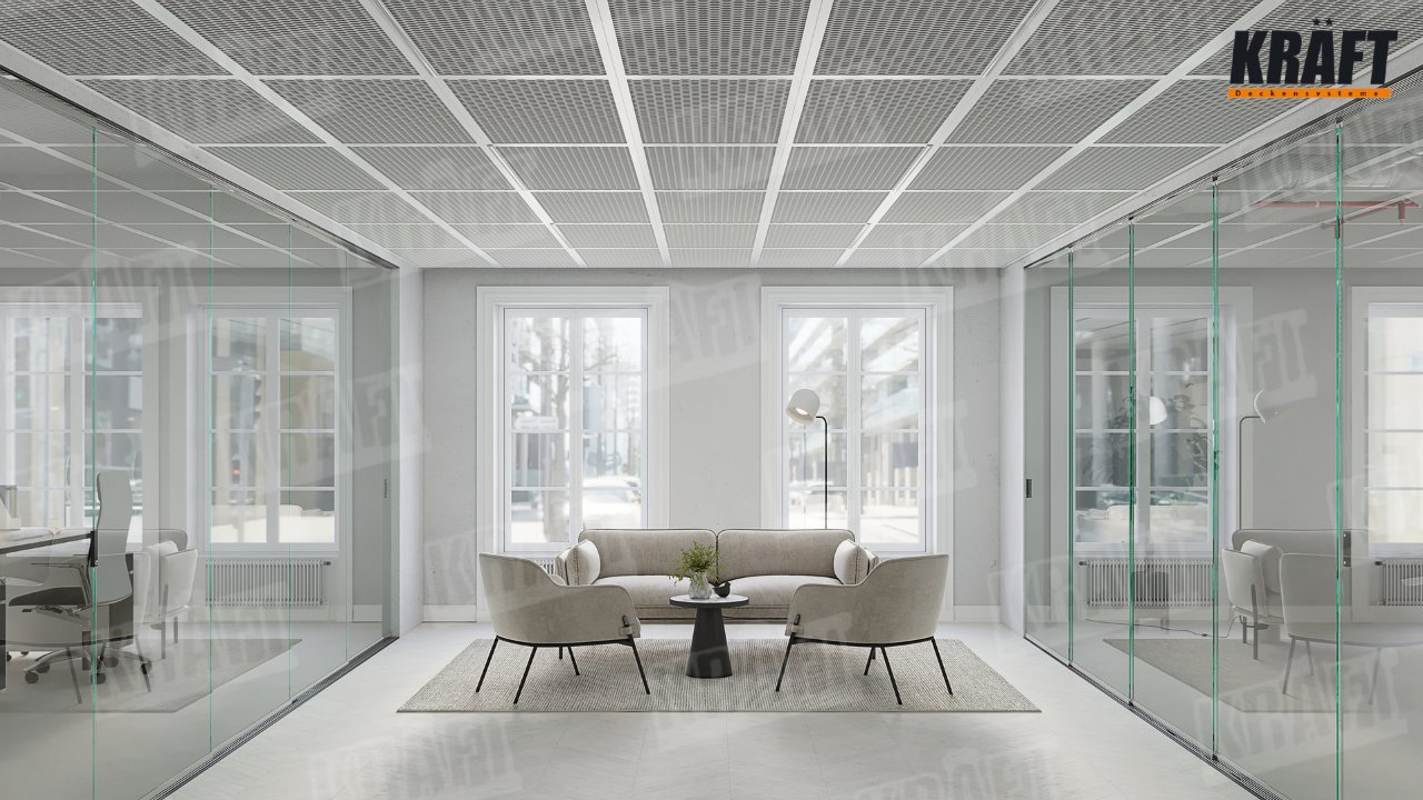 Світильники KRAFT Led, інтегровані в підвісні стелі